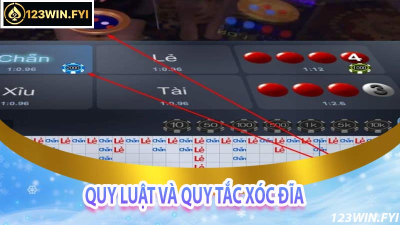 Các quy luật và quy tắc khi tham gia chơi game xóc đĩa